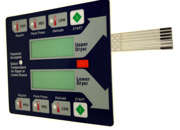 Bottoni metallici in gomma autoadesiva resistente Membrana in PET PC