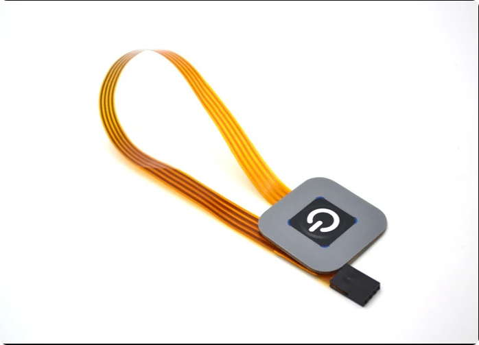 Interruttore a membrana sottile a un tasto singolo